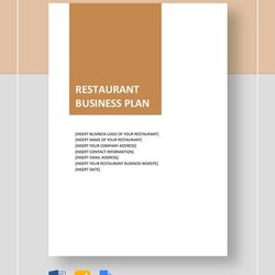 Matchless Restaurant Business Plan Template Free Word Documents Download Templates Examples Sample Example