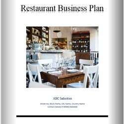 Very Good Restaurant Business Plan Templates Free Word Template Plans
