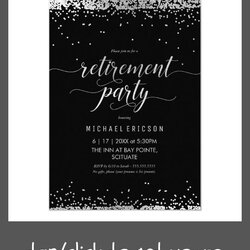 Legit Retirement Party Invite Elegant Celebration Invitation