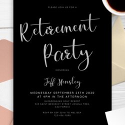 Out Of This World Retirement Party Invitations Download Or Get Printed Invites Printable Black And Silver