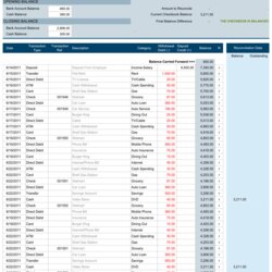 Fine Free Excel Checkbook Register Printable Template Numbers Lg