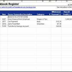 Supreme Excel Checkbook Register Template Printable Check Elegant Free Of