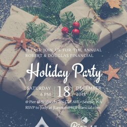 Christmas Holiday Party Flyer Template Templates