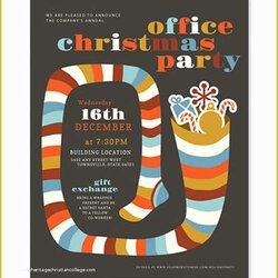 Very Good Holiday Party Flyer Template Free Of Word Templates Download