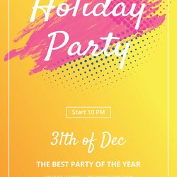 Free Holiday Party Flyer Template In Microsoft Word Publisher Adobe Editable Click