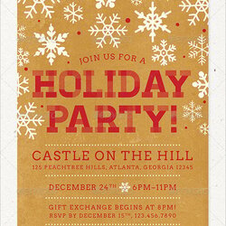 Holiday Party Flyer Templates Template Word Christmas Office Microsoft Sample Schemes Color Nice Event
