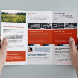 Outstanding Free Brochure Template In Vector Templates Fold Illustrator Corporate