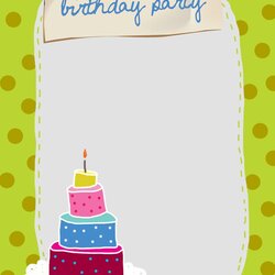 High Quality Birthday Party Invitation Free Printable Invitations Template Templates Celebration Cards Happy