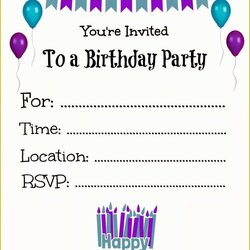 Very Good Birthday Invitation Templates Free Download Of