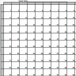 Supreme Excel Templates Football Squares Printout