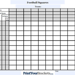 The Highest Standard Football Squares Template Excel Business Print Square Pool Grid Quarter Customize Line