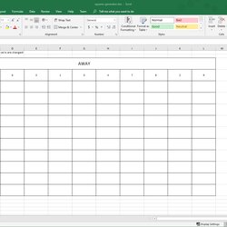 Fine Football Squares Spreadsheet