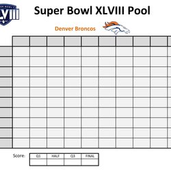 Sublime Free Printable Football Squares Template Simple