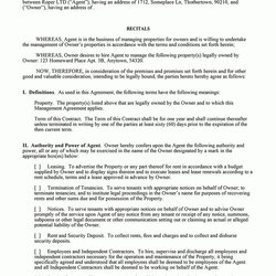Swell Building Management Contract Template Property
