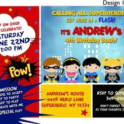 Peerless Invitation With Images Superhero Birthday Party Invitations