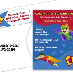 Smashing Super Hero Invitations Superhero Birthday Party