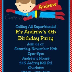 Wizard Superhero Birthday Invitations Printable