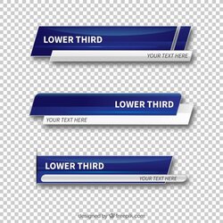 Cool Set Of Abstract Lower Thirds Business Cards Creative Os