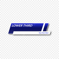 Great Lower Third Templates Free Blue Template Download Image
