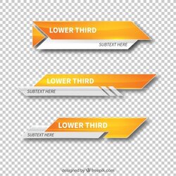 Sterling Premium Vector Modern Lower Third Templates Thirds Design