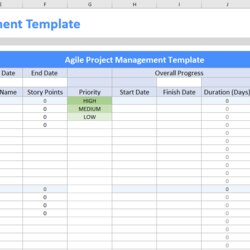 Agile Project Management Template Software Online Excel Tool
