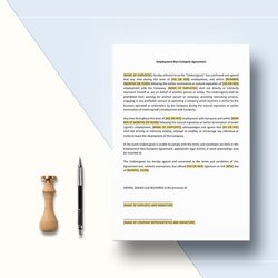 Smashing Employee Non Compete Agreement Templates Word Docs Template Details