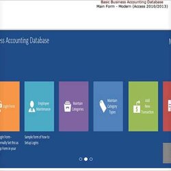 Basic Ms Access Business Accounting Template Database