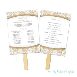 Eminent Free Printable Wedding Fan Templates Burlap Proportions And Lace Rustic Program Template Instant
