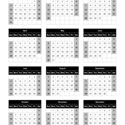 Great Calendar Excel Templates Printable Images Fiscal Federal Yearly Dates Calendars Score Schedule Amp