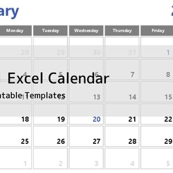Magnificent Excel Calendar Free Printable Templates Pocket Twitter Eye