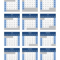 Fantastic Calendar Excel Templates Printable Images Year Financial Week Fiscal Print Template Calender Users