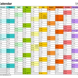 Worthy Calendar Free Printable Excel Templates Yearly Spreadsheet