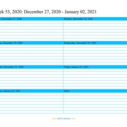 Cool Weekly Calendar Word Excel Template Blank Doc