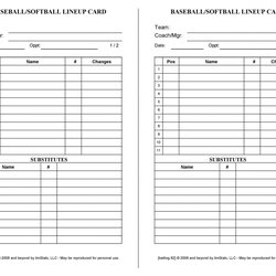 Lineup League Little Template High