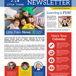 Champion Daycare Fun Newsletter Template Newsletters