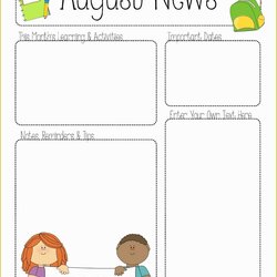 Great Free Daycare Templates Of Best Printable Newsletter For Schultz Michael