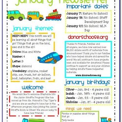Superior Free Printable Daycare Newsletter Templates