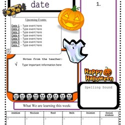Wizard Free Printable Newsletter Template For Templates Preschool