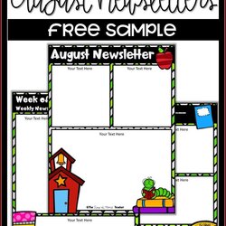 Free School Newsletter Templates Template Resume Examples Weekly Editable Classroom Teachers Word Teacher