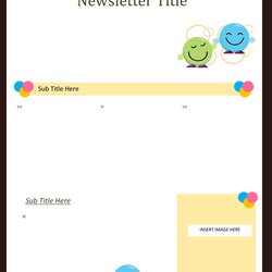 Wonderful Preschool Newsletter Template Editable Free Printable Templates