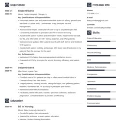 Matchless New Grad Nursing Rn Resume Examples Guide Example Template Vibes