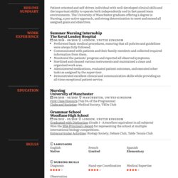 Sublime New Grad Nurse Resume Template Graduate Sample Profession Specifically Image