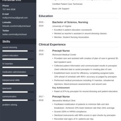 Fine New Grad Nurse Rn Resume Examples Guide For Nursing Resumes Templates Receptionist Example Template