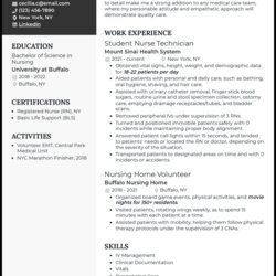 Marvelous New Grad Rn Resume Examples Proven To Work In Elegant Example
