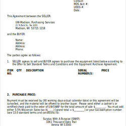 Free Sample Agreement Templates In Ms Word Equipment Loan Purchase