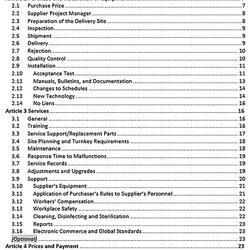 Terrific Sample Equipment Purchase Agreement Template