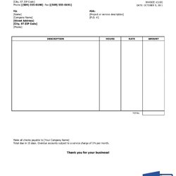 Worthy Sample Invoice Template Word
