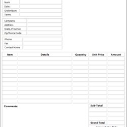 Fine Plain Invoice Template Invoices Blank Free Word Templates