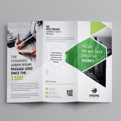 Great Fold Brochure Template Free Fit