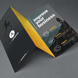 Splendid Fold Brochure Template Throughout Flyers Brochures